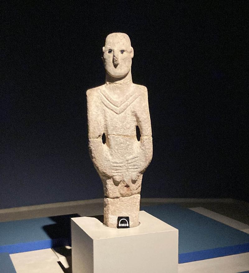 The Turkish museum of Urfa Man is one of the key artifacts at the Şalinurfa Archeology Museum.