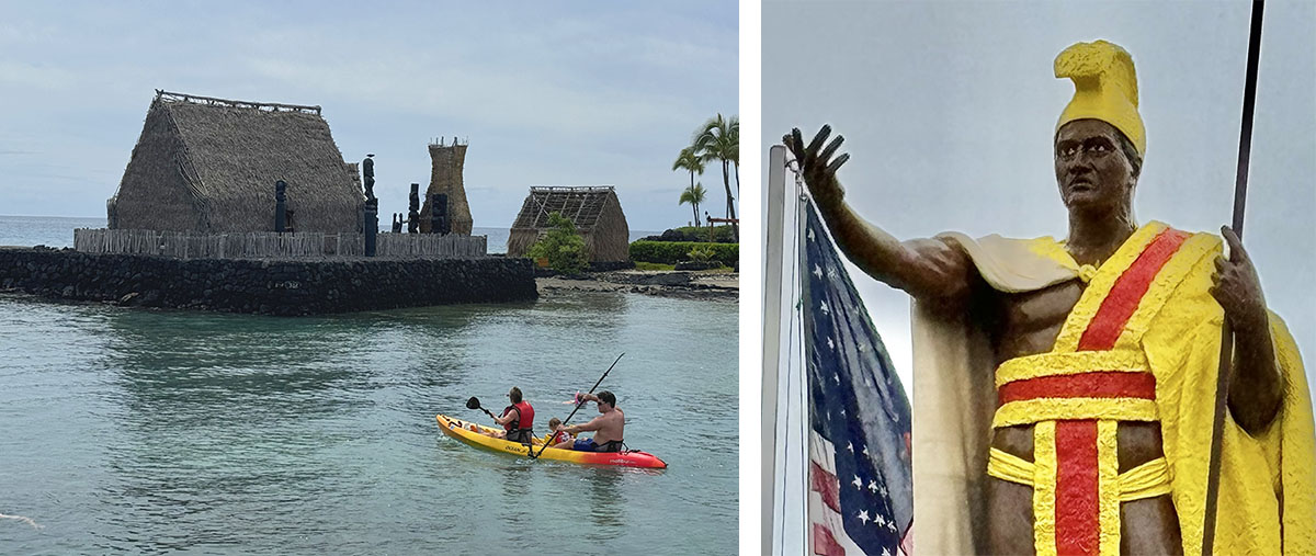 Hawaii_Great snorkeling and kayaking in Kailua-Kona at Kamakahonu Beach_King Kamehameha I was instrumental in Hawaiian history