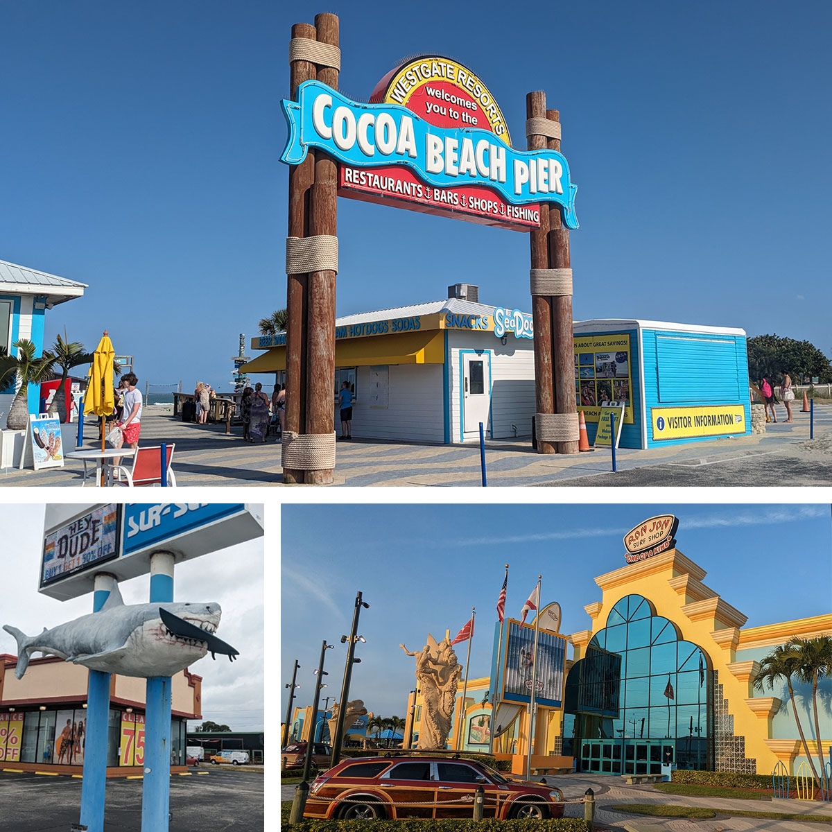 Space Coast_Cocoa Beach_Ron Jon_Shark Sign_Beach sign_May 2024