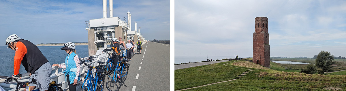 Cycle Tours_Oosterscheldekering dam_The Plompe Toren_Sept 2023