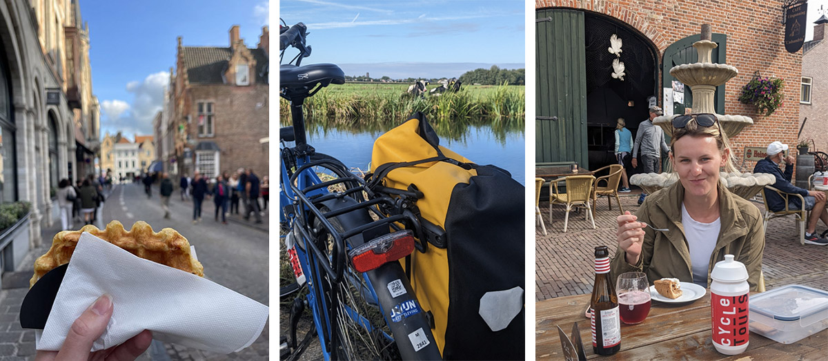 Cycle Tours_Waffles_pie and cows_Sept 2023
