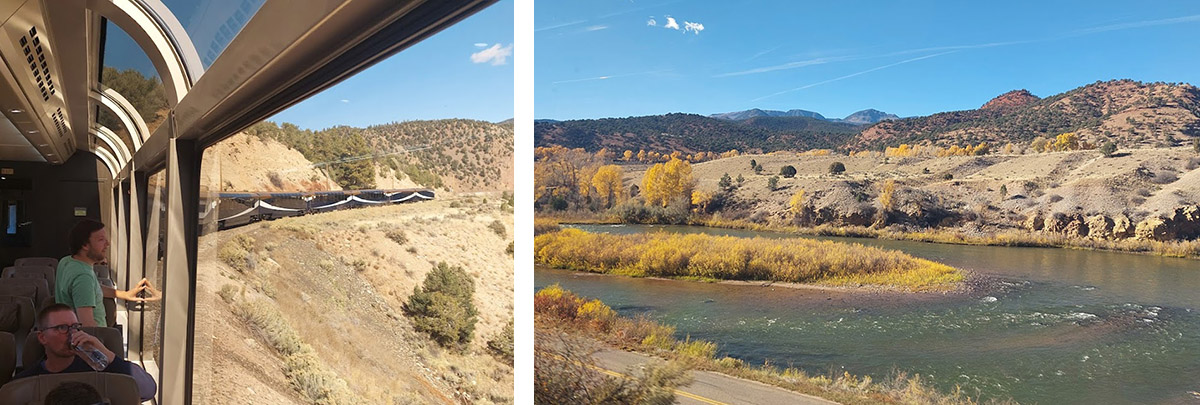 Rocky Mountaineer_inside train with view of Colorado River