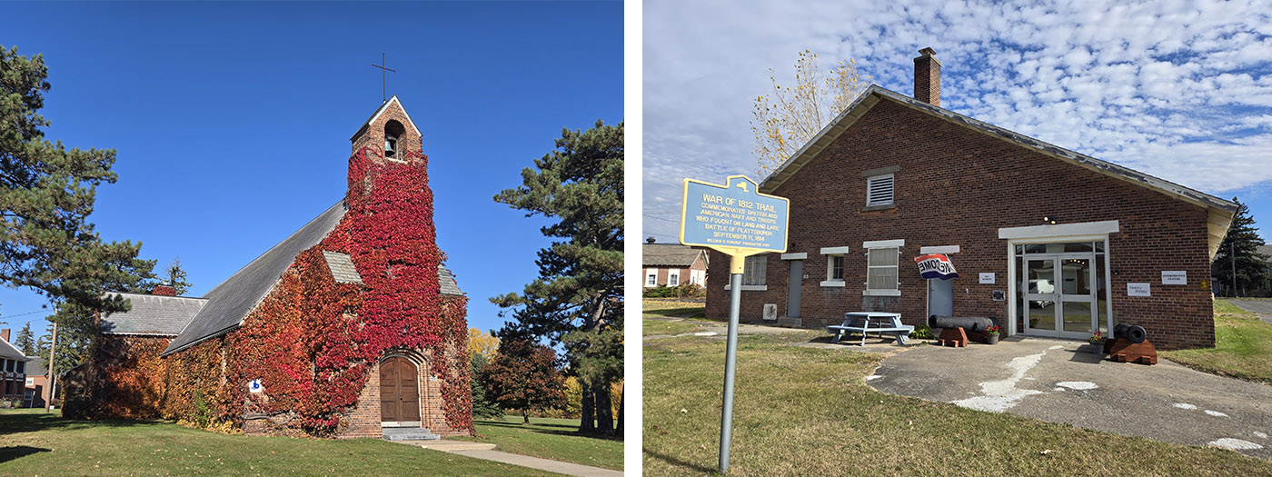 Plattsburgh_base church_War of 1812 Museum_Oct 2024