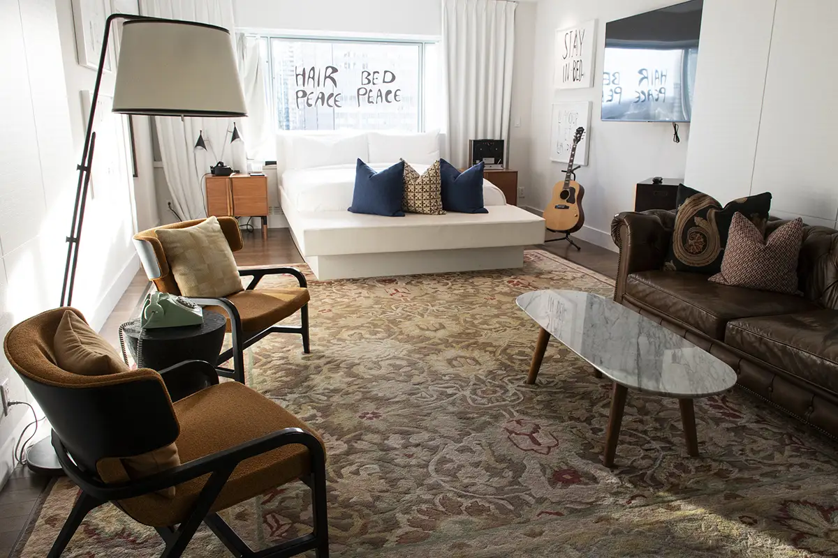 Queen Elizabeth Hotel_Interior of John Lennon and Yoko Ono Suite_Carole Jobin